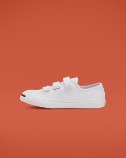 Converse Easy-On Jack Purcell Lány Rövidszárú Fehér | GTDEZSX-HU